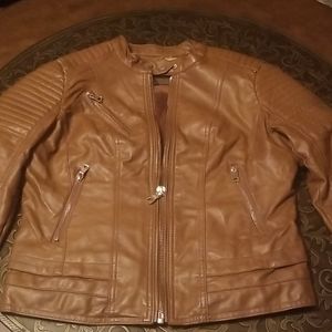 Faux leather jacket